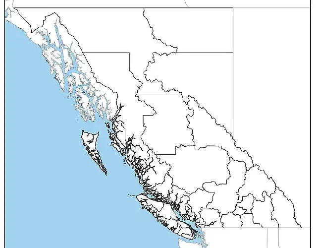 Blank British Columbia Map