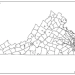 Blank Virginia County Map